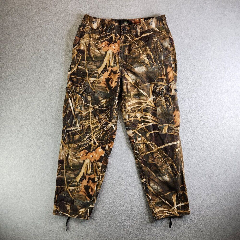 Vintage Red Head Pants Mens M Advantage Camo Cargo Adjustable Waist Hunting